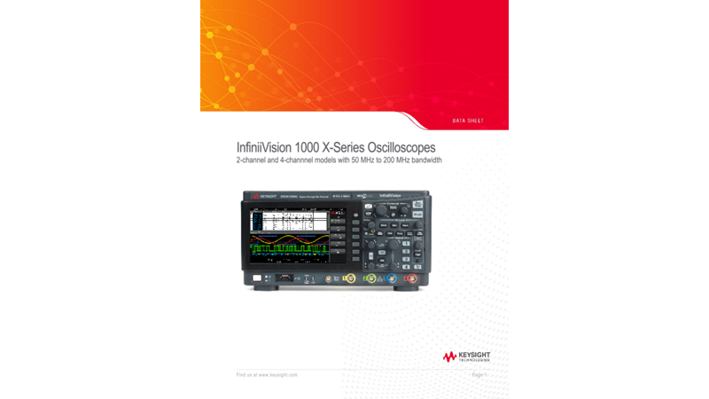 InfiniiVision 1000 X-Series Oscilloscopes